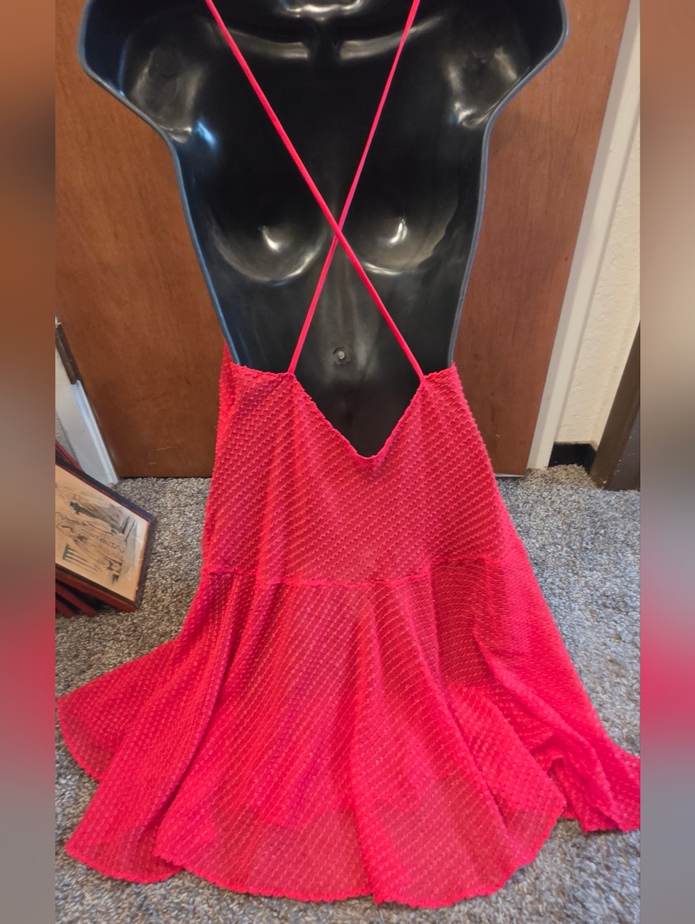 Lindsey Roscoe Vintage Sheer Chemise Lingerie  SzM - Picture 8 of 10